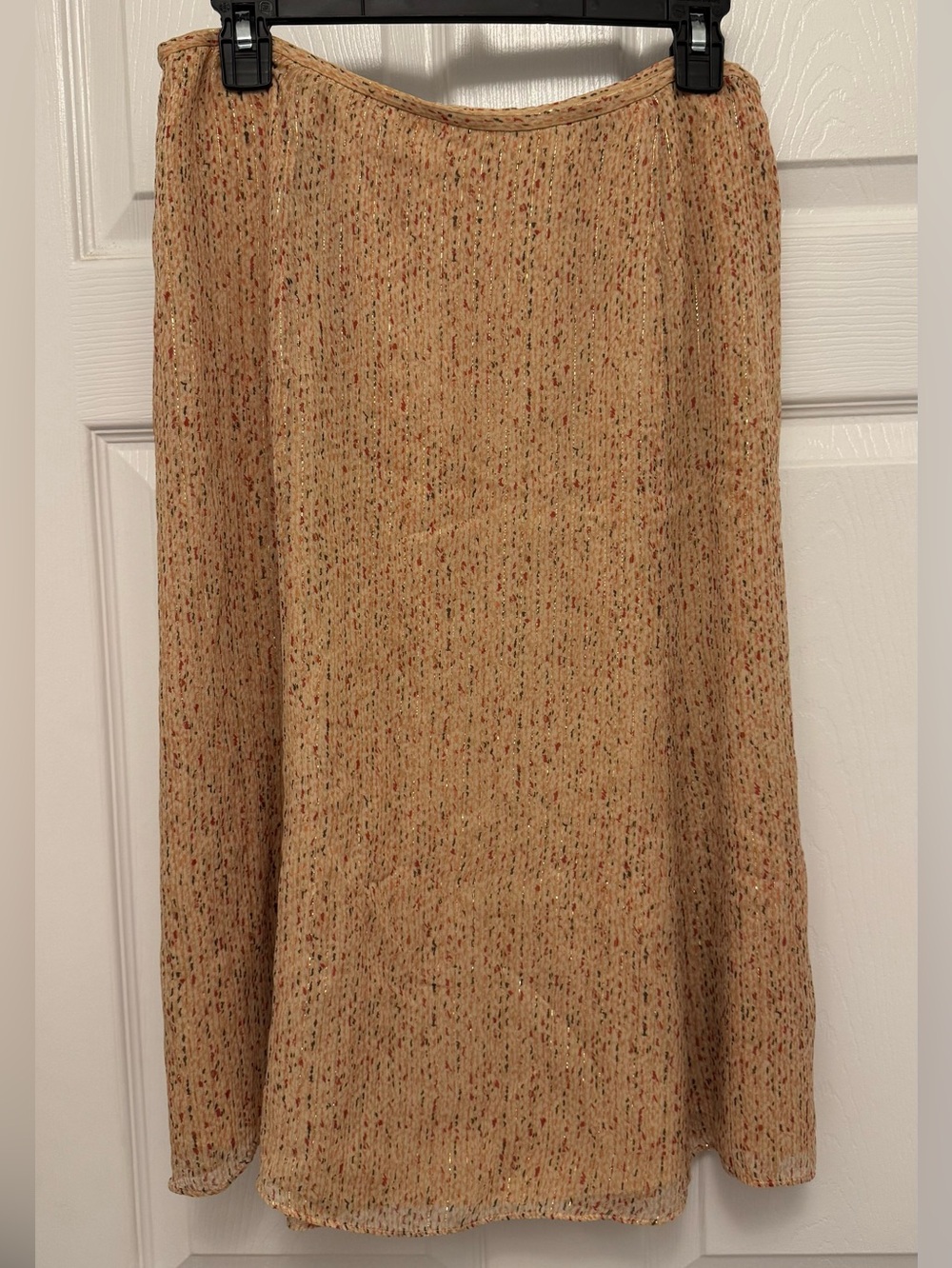 Talbots Beige Speckled Midi Skirt